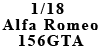 1/18 Alfa Romeo 156GTA