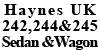 Haynes USA 242, 242GT, 244 & 245 Sedan & Wagon,DL, GL, & GT (except Diesel) '76 - '93