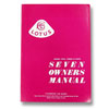 LOTUS CATERHAM 7 OWNERS MANUAL
